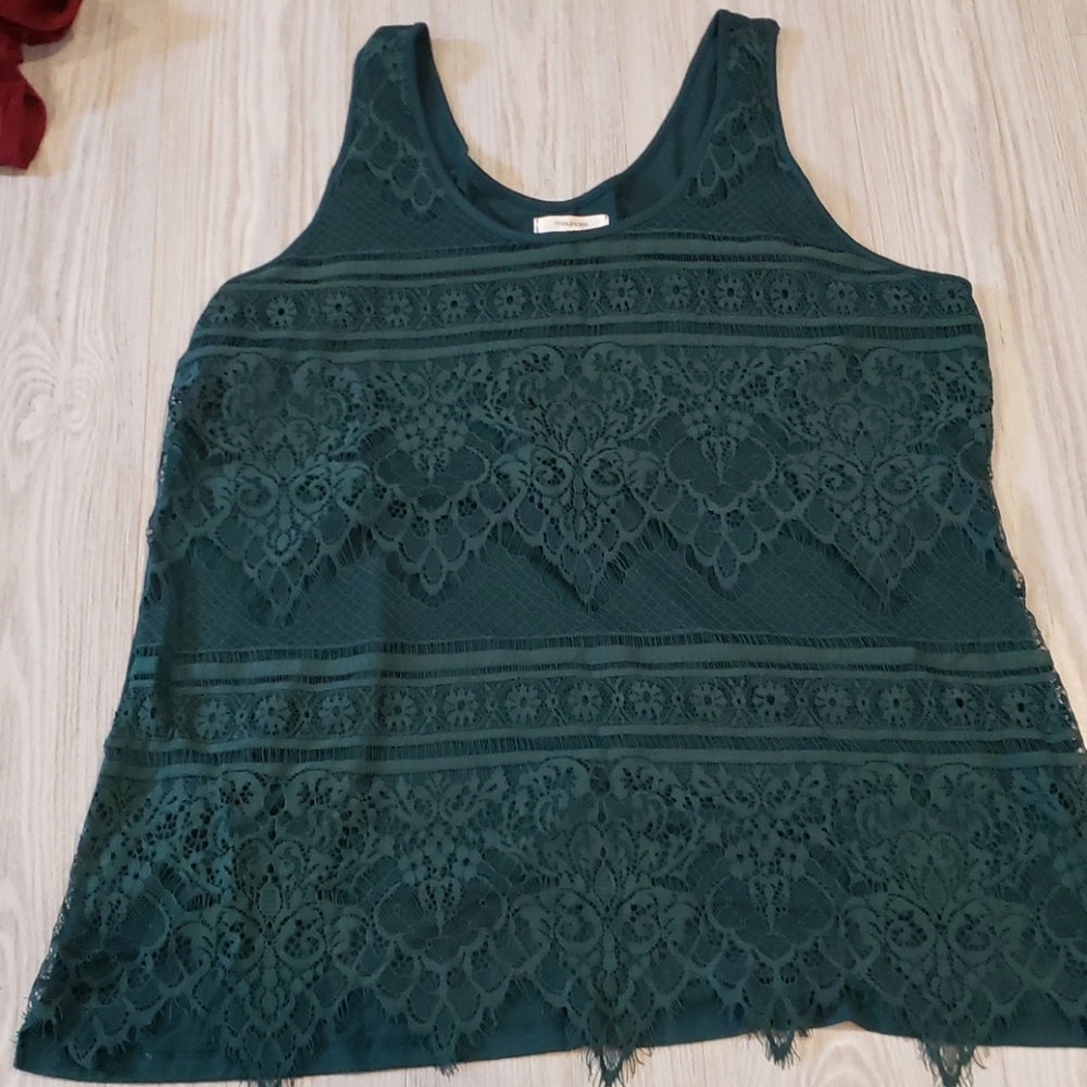 Front lace top